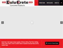 Tablet Screenshot of kulucrete.co.za